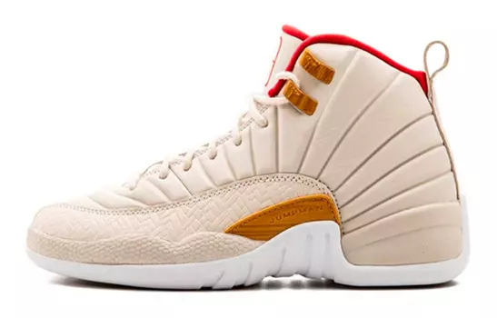 Кроссовки Jordan 12 Retro Chinese New Year Light Orewood Brown GS