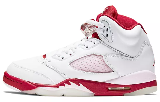 Кроссовки Jordan 5 Retro White Pink Red GS