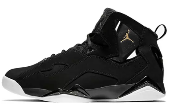 Кроссовки Air JORDAN 7 Vintage Basketball Shoes Women's High-Top Black Gold