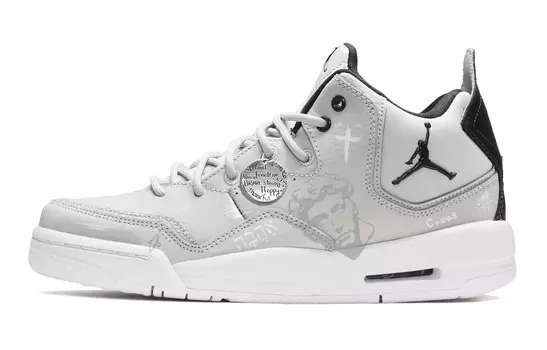 Кроссовки JORDAN Courtside 23 Vintage Basketball Shoes Women's Mid-Top Black White Gray