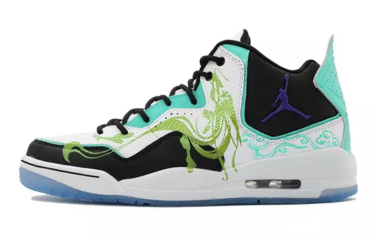 Кроссовки JORDAN Courtside 23 Vintage Basketball Shoes Women's Mid-Top White Black/Cyan