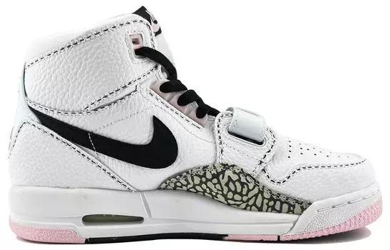 Кроссовки JORDAN Legacy 312 Vintage Basketball Shoes Women's High-Top White Pink/Black