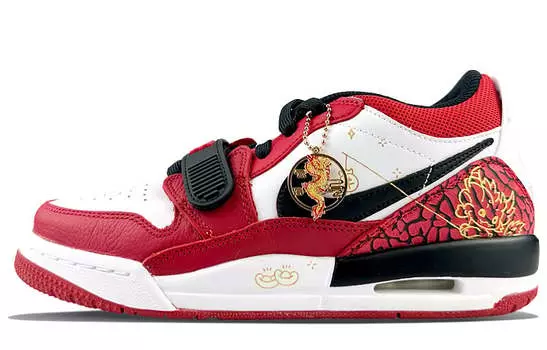 Кроссовки JORDAN Legacy 312 Vintage Basketball Shoes Women's Low-Top Red Black