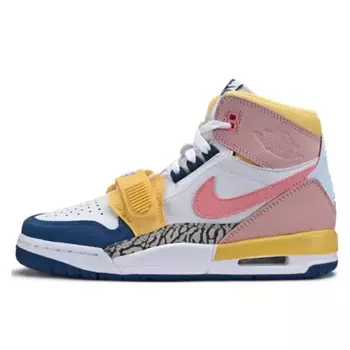 Кроссовки JORDAN Legacy 312 Vintage Basketball Shoes Women's High-Top Pink/White