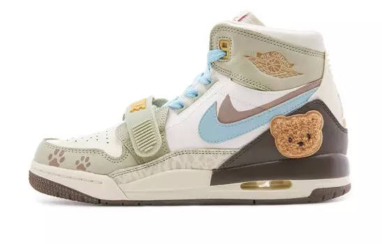 Кроссовки JORDAN Legacy 312 Vintage Basketball Shoes Women's High-Top Beige/white/brown