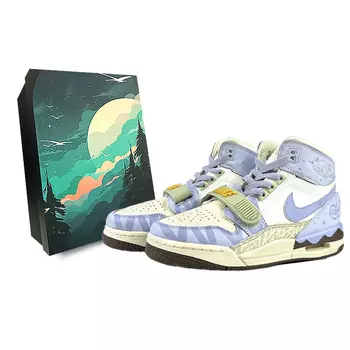 Кроссовки JORDAN Legacy 312 Vintage Basketball Shoes Women's Mid-Top Blue Purple