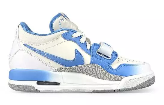 Кроссовки JORDAN Legacy 312 Vintage Basketball Shoes Women's Low-Top White Blue