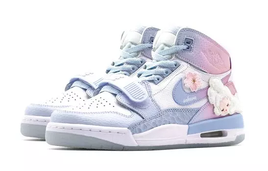 Женские баскетбольные кроссовки Jordan Legacy 312 Vintage, Blue with White Lettering
