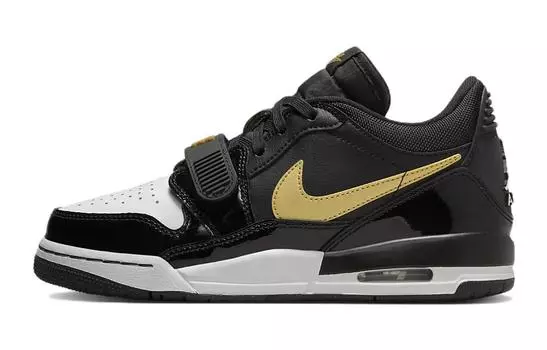 Кроссовки Jordan Legacy 312 Low Black Metallic Gold GS