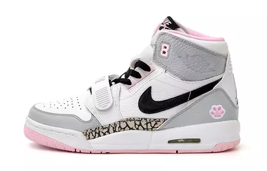 Кроссовки JORDAN Legacy 312 Vintage Basketball Shoes Women's High-Top Gray Pink/White