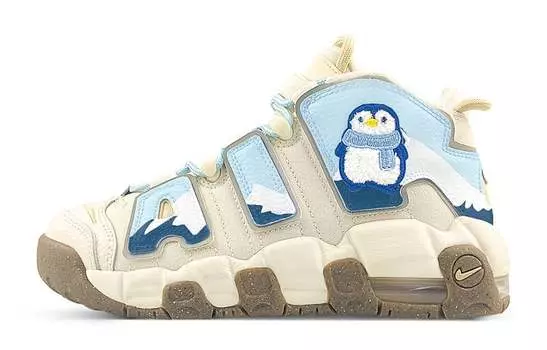 Женские баскетбольные кроссовки Nike Air More Uptempo Vintage, Off-white