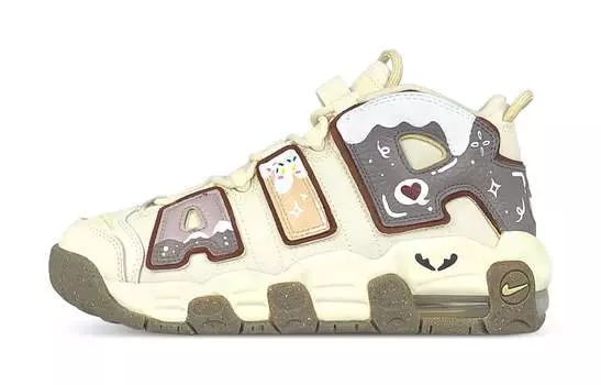 Женские баскетбольные кроссовки Nike Air More Uptempo Vintage, Off-white