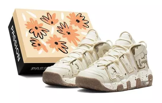 Женские баскетбольные кроссовки Nike Air More Uptempo Vintage, Beige