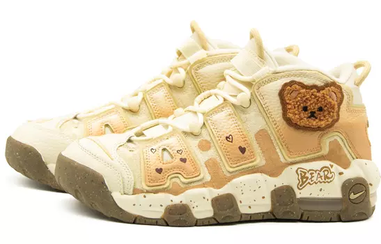 Женские баскетбольные кроссовки Nike Air More Uptempo Vintage, Off-white