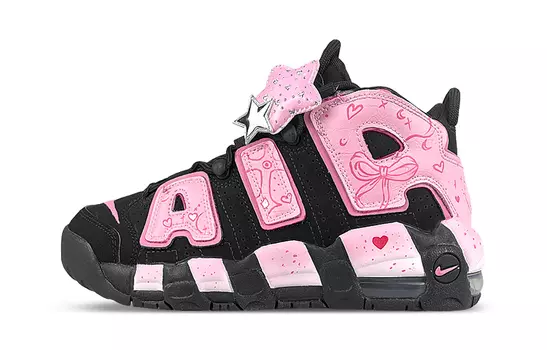 Женские баскетбольные кроссовки Nike Air More Uptempo Vintage, Black