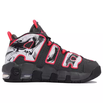 Женские баскетбольные кроссовки Nike Air More Uptempo Vintage, Black/Dark Obsidian/Total Orange