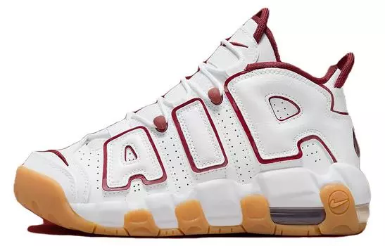 Женские баскетбольные кроссовки Nike Air More Uptempo Vintage, White/Red