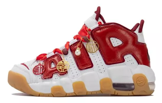 Женские баскетбольные кроссовки Nike Air More Uptempo Vintage, Red