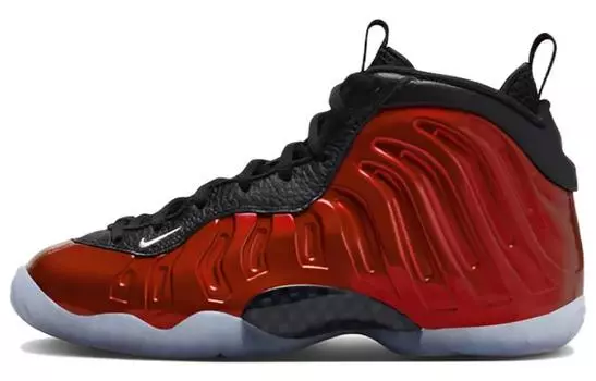 Женские баскетбольные кроссовки Nike Little Posite One, Black and Red