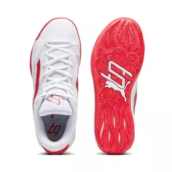 Женские баскетбольные кроссовки PUMA STEWIE x TEAM Stewie 2, цвет White/For All Time Red