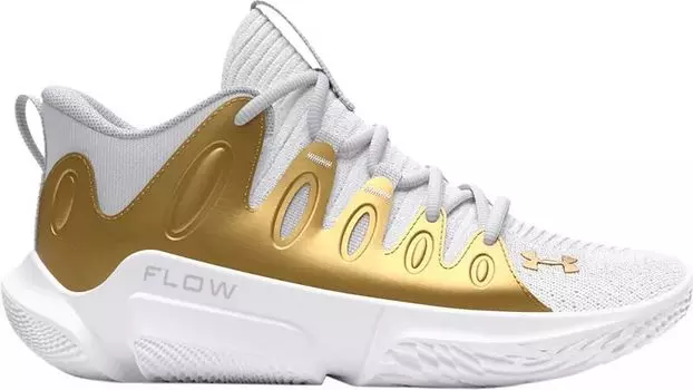 Женские баскетбольные кроссовки Under Armour Flow Breakthru 4, золотой/белый