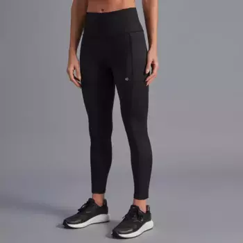 Женские базовые длинные леггинсы для бега Boomerang, черный