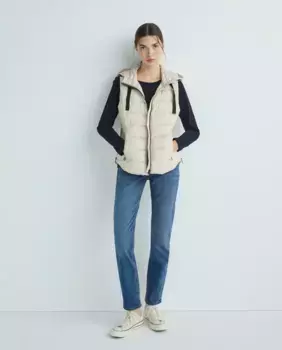 Женские базовые джинсы прямого кроя с 5 карманами Esprit, синий