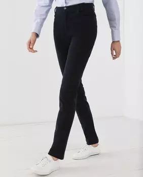 Женские базовые узкие брюки с 5 карманами персиковой кожи Lloyd's, темно-синий