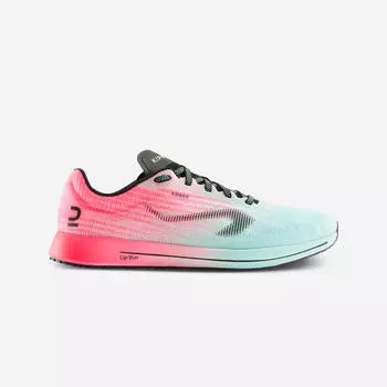ЖЕНСКИЕ БЕГОВЫЕ КРОССОВКИ KIPRUN KD 800 - ЗЕЛЕНЫЙ/РОЗОВЫЙ Kiprun