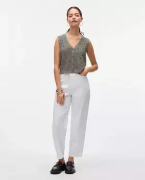 Женские белые джинсы mom fit Vero Moda, белый