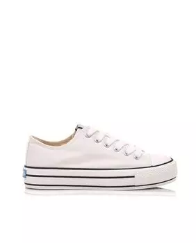 Женские белые кеды из парусины с двойным полом Mustang, белый