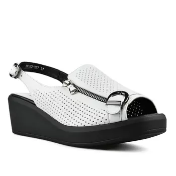 Женские белые повседневные сандалии на платформе Tendenz