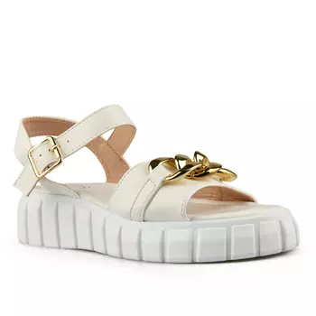 Женские белые повседневные сандалии на платформе Tendenz