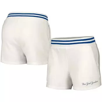 Женские белые шорты с карманами Tri-Blend New York Yankees Maeg в стиле Lusso