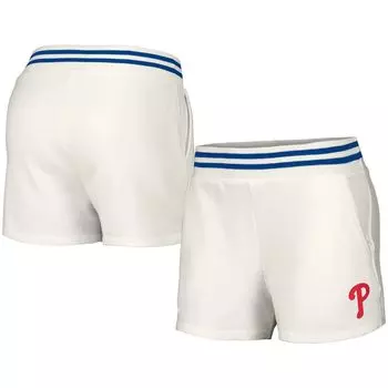 Женские белые шорты с карманами Tri-Blend Philadelphia Phillies Maeg в стиле Lusso