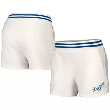 Женские белые шорты с карманами в стиле Lusso Los Angeles Dodgers Maeg Tri-Blend