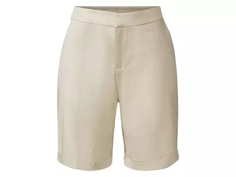 Женские бермуды esmara с частично эластичным поясом, бежевый