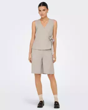 Женские бермуды с поясом jdy, бежевый