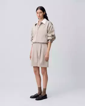 Женские бермуды со складками Claudie Pierlot, бежевый