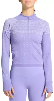 Женские бесшовные кроссовки DSG Momentum с молнией 1/4, цвет Frozen Purple Fair Isle