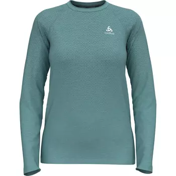 Женские бесшовные модели Essential с длинным рукавом Odlo, бирюзовый