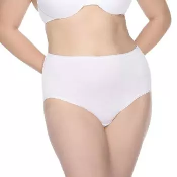 Женские бесшовные трусики-бикини A225 Naomi & Nicole, белый