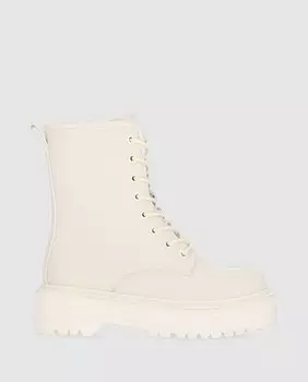 Женские бежевые ботильоны на молнии Chika10, бежевый