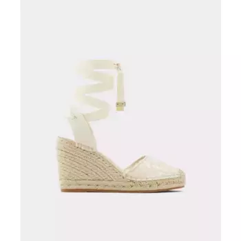 Женские бежевые текстильные эспадрильи на танкетке Aldo, бежевый