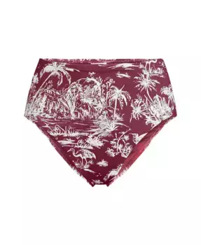 Женские бикини-трусики Cheeky с высокой посадкой Lands' End, красный