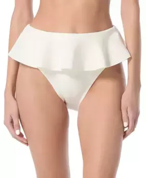 Женские бикини-трусы с высокой посадкой и юбочкой Vince Camuto, слоновая кость/кремовый