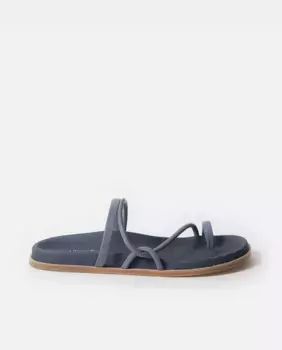 Женские био-босоножки на плоской подошве Lucia Mint & Rose, синий