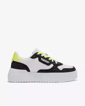 Женские блестящие кроссовки на базовой сетчатой платформе Court D.Franklin, черный