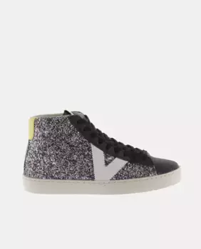 Женские блестящие кроссовки в форме шлема Victoria, черный