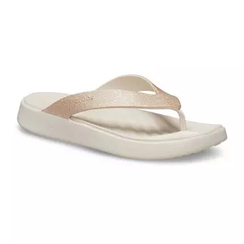 Женские блестящие сандалии Crocs Getaway, цвет Stucco